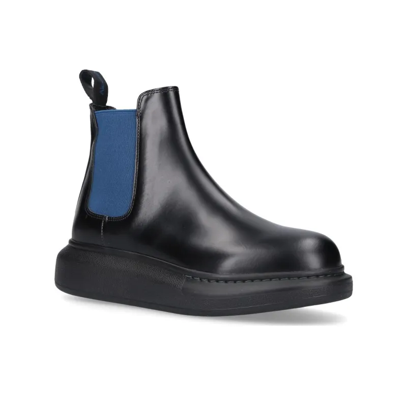 Alexander McQueen Hybrid Chelsea Boot 'Black Blue' Women's-2