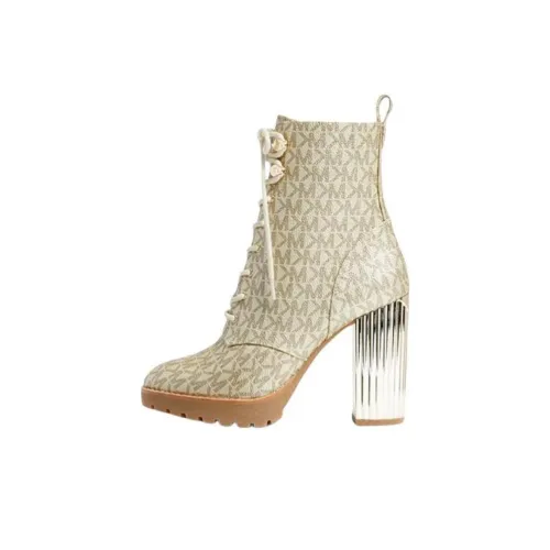 MICHAEL KORS Porter Ankle Boots Women's Light Gold