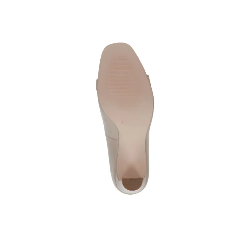 CAPRICE Twiggy Chunky Heel High Heels 8.5cm Women's Brown-6