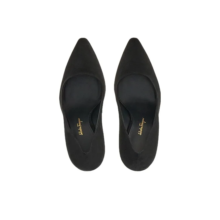 FERRAGAMO Justina 110mm Suede Pumps-3