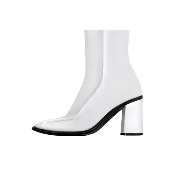 LOUIS VUITTON Berlin Ankle Boots 8cm Women's White