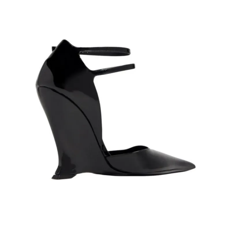 FERRAGAMO 105mm Pointed-toe High-wedge Sandals-3