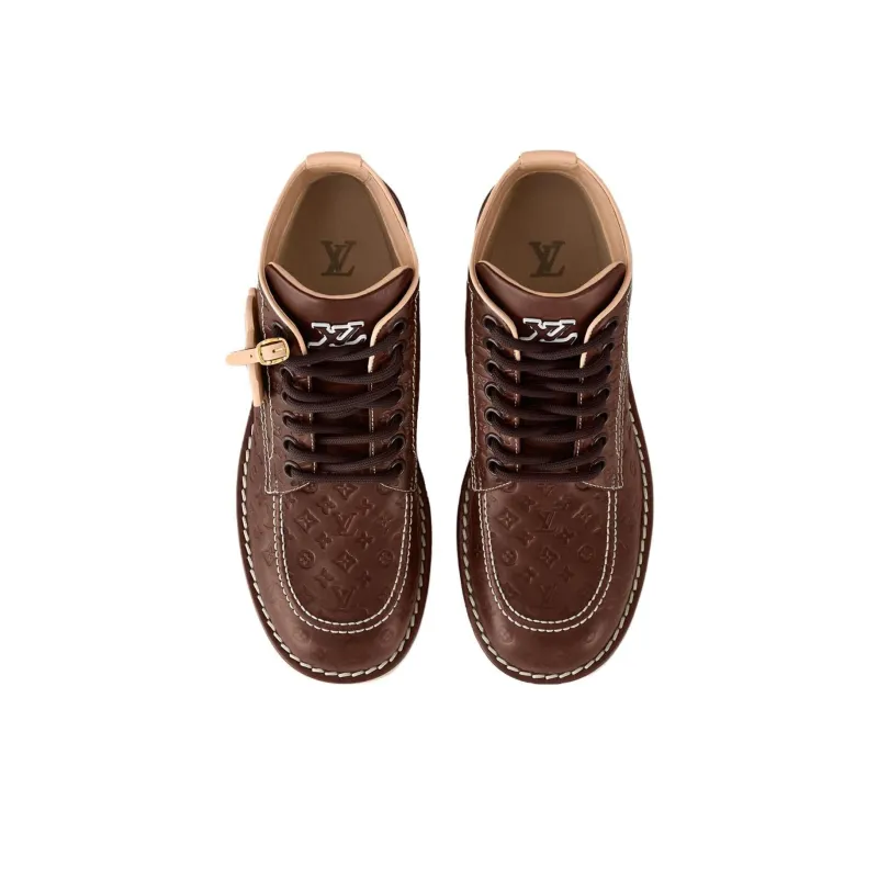 Tyler The Creator x LOUIS VUITTON Short Martin Boot Men's Brown-4