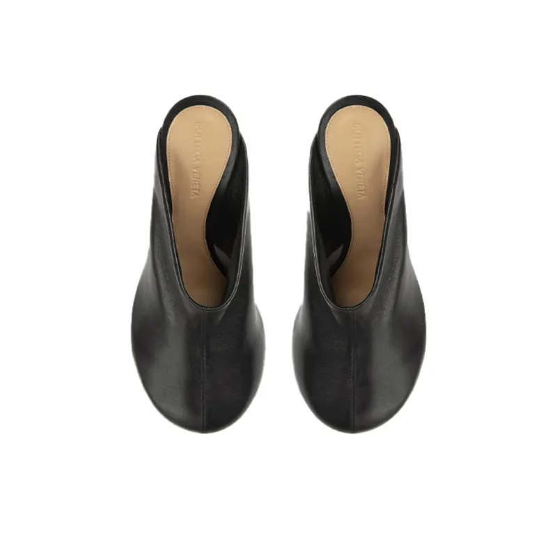 Bottega Veneta Leather Sandal Black Women's-3