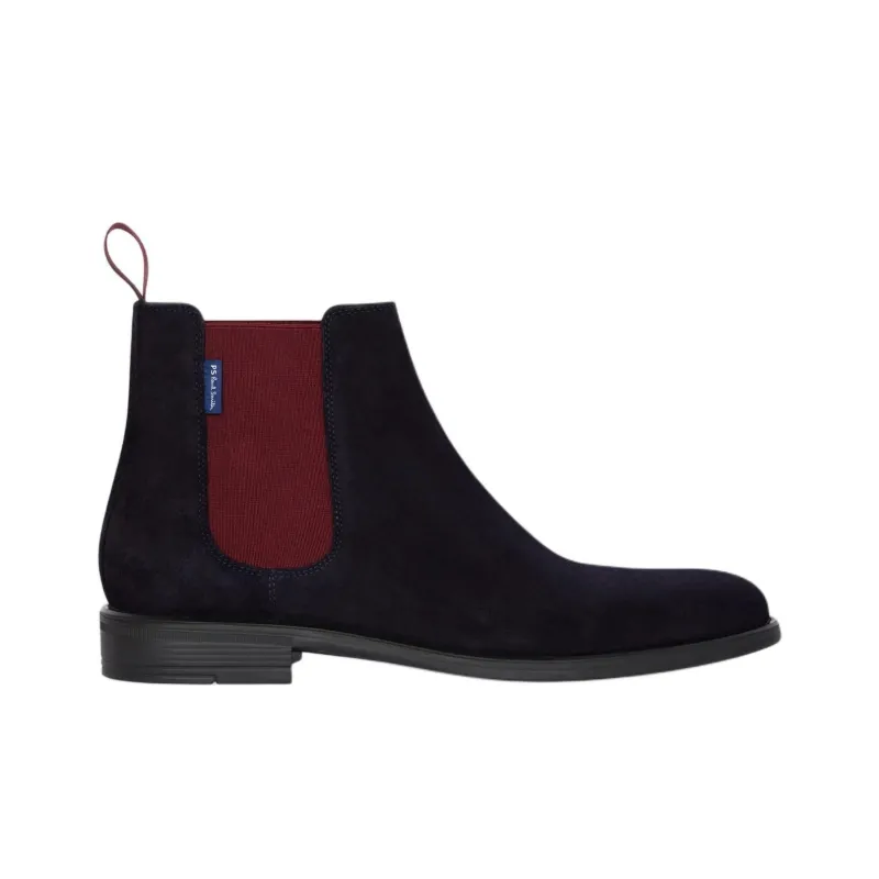 Paul Smith Cedric Short Chelsea Boots Men's Marine Blue-1