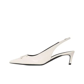 CELINE ALMA TRIOMPHE Slim Heel High Heels 5cm Women's Beige