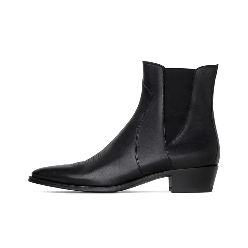 CELINE Camargue Short Chelsea Boots Men's Black-0