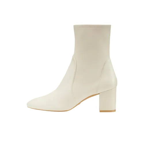 Stuart Weitzman/SW Yuliana Ankle Boots 6cm Women's White