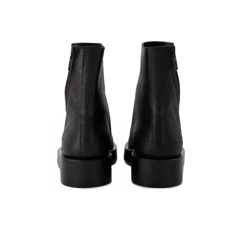 Ann Demeulemeester Zip up Leather Ankle Boots-3