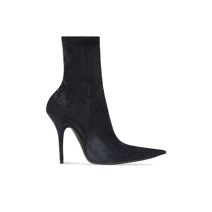 Balenciaga Knife Ankle Boots 11cm Women's Black-1