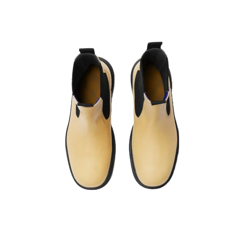Burberry Creeper Leather Chelsea Boots-2