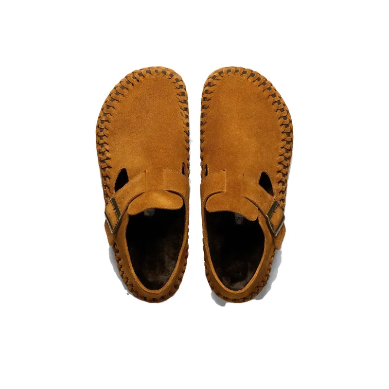 Birkenstock London Braided Shearling Kith Mink-2