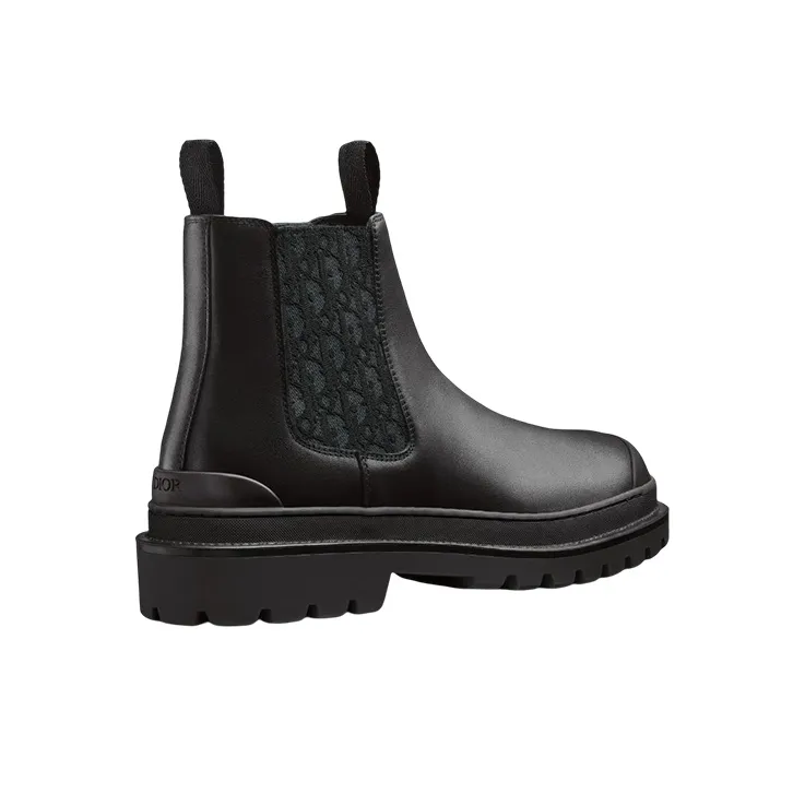 DIOR Explorer Chelsea Boot Black Black DIOR Oblique Motif-2