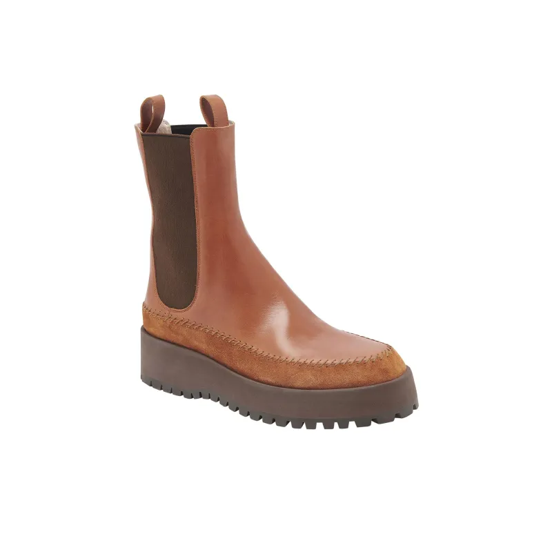 Ulla Johnson Jodie Whipstitch-trim Leather Chelsea Boots-3
