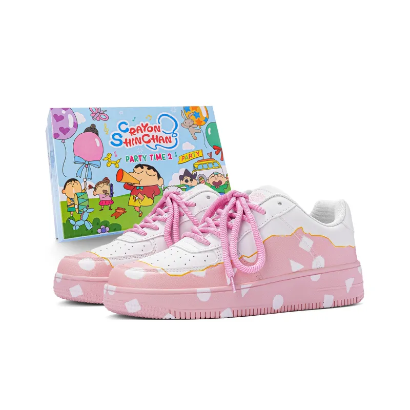 Crayon Shinchan Balance Lightweight Height Increasing Low Top Skateboard Shoes Unisex-6