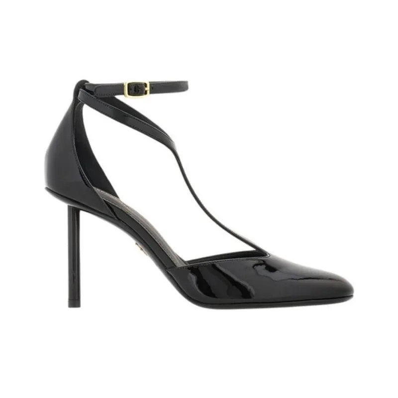 FERRAGAMO Slim Heel High Heels 9.5cm Women's Black-1