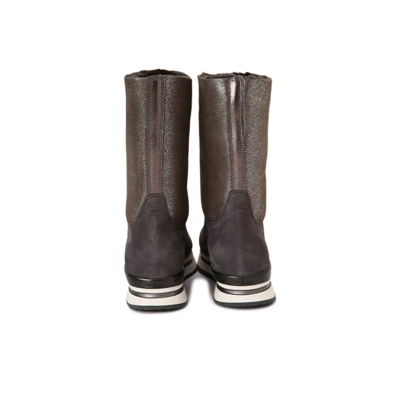 HOGAN H222 Ankle Boots Women's Gray-3