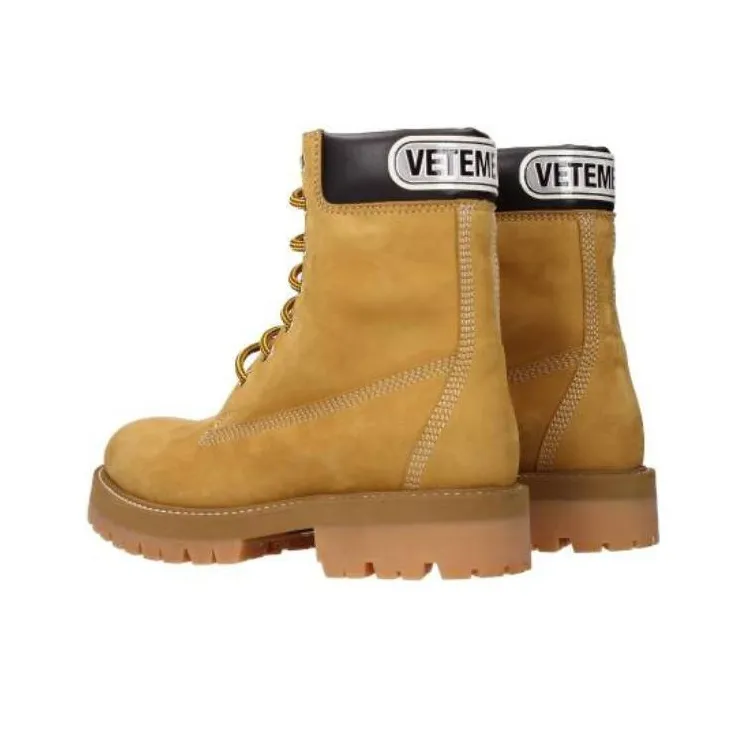 Vetements Ankle Boots 4cm Women's Yellow-2