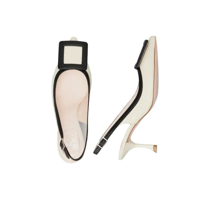 Roger Vivier Pointed Toe Slingback Pumps-3
