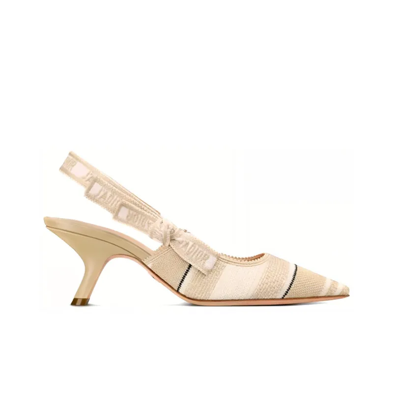 DIOR J'Adior Slim Heel High Heels Women's Beige-1