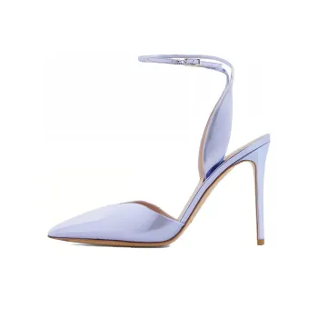 GIORGIO ARMANI Metallic-finish Leather Pumps