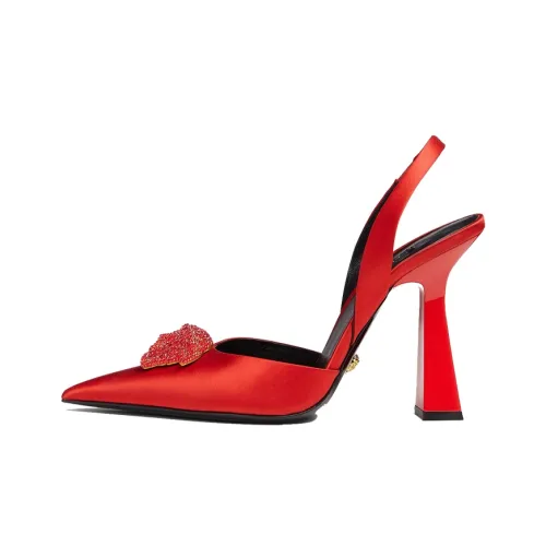 VERSACE High Heels Women's Low-Top Red