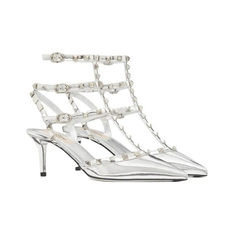Valentino Garavani Rockstud Mirror-Effect Pumps-2