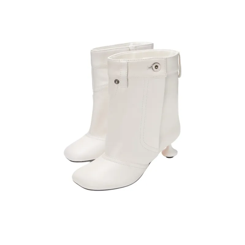 LOEWE Toy Ankle Boots 4.5cm Women's White-2