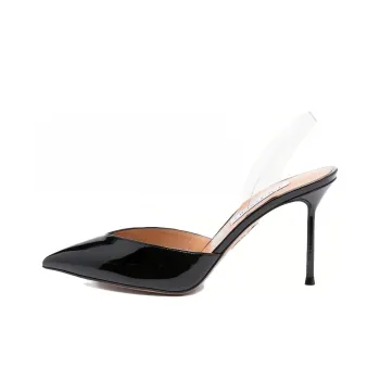 AQUAZZURA V Plexi 90mm Slingback Pumps