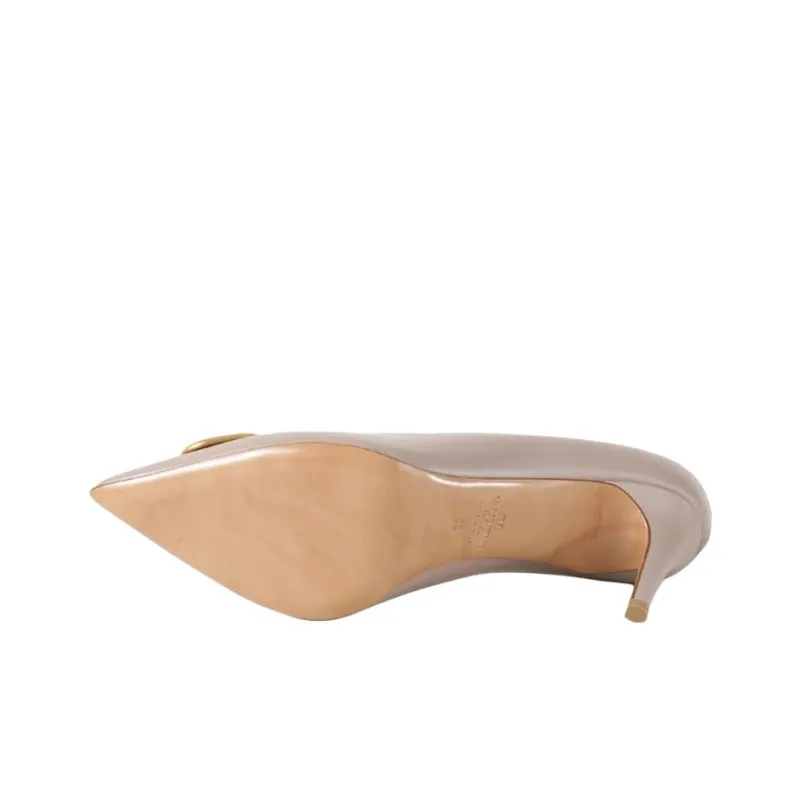 Valentino Vlogo High Heels Women's Gray Pink-4