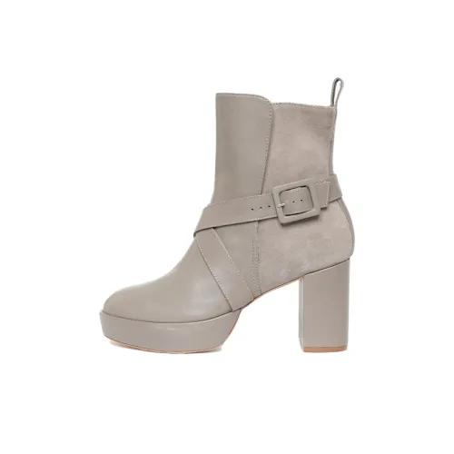 Sarah Chofakian Varini Ankle Boots 8cm Women's Taupe