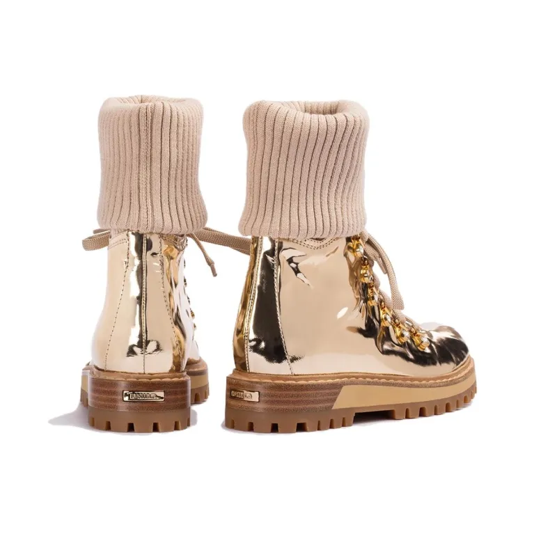 Le Silla St. Moritz Ankle Boots 4cm Women's Gold Brown-4