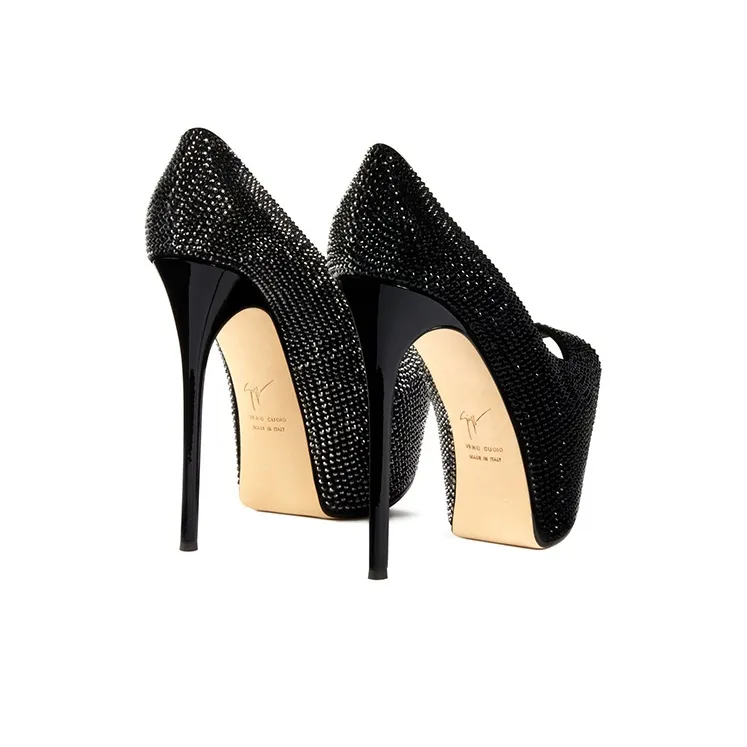giuseppe zanotti Liza Bicolor 150mm Peep-toe Pumps-3