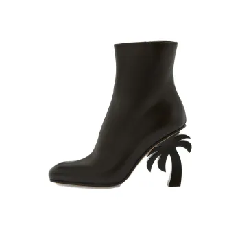 PALM ANGELS Palm Heel Side Zipped Ankle Boots Women's