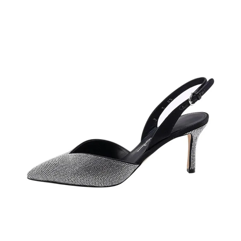 FERRAGAMO Crystal Embellished Slingback Pumps-3