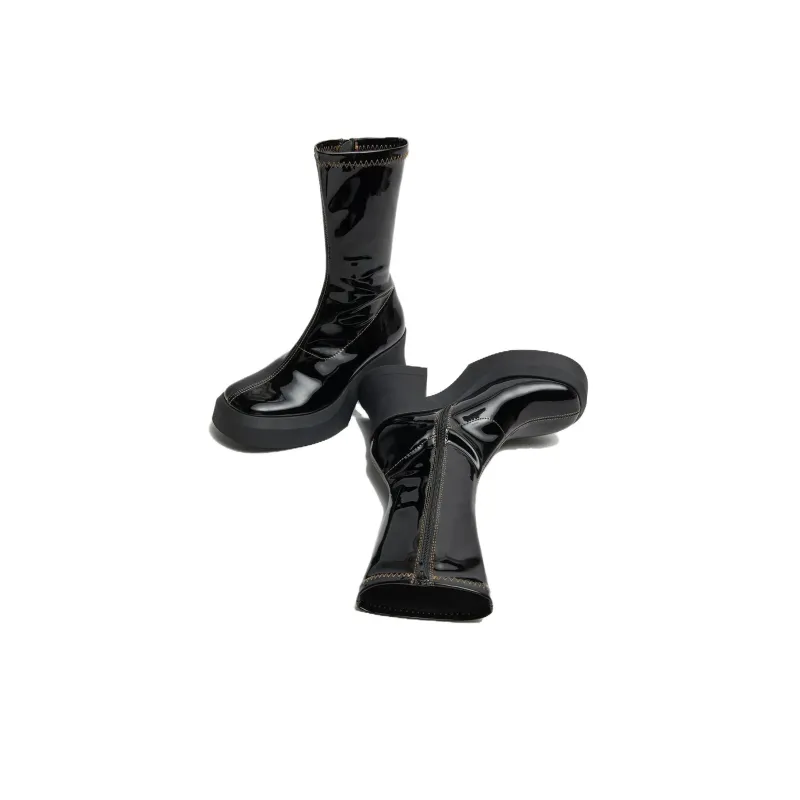 MIISTA Ankle Boots 9.5cm Women's Black-2