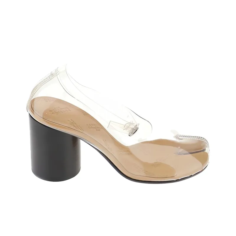Maison Margiela Tabi 85mm Transparent Pumps-1