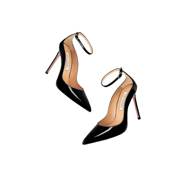 AQUAZZURA Love Affair Pump 105 Slim Heel High Heels 10.5cm Women's Black-3