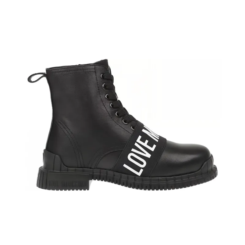 Love MOSCHINO Logo-strap Ankle Boots-1