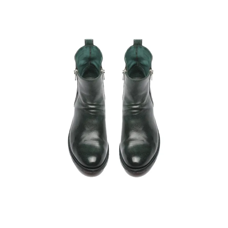 Officine Creative Lison Ruched-detail Leather Ankle Boots-4