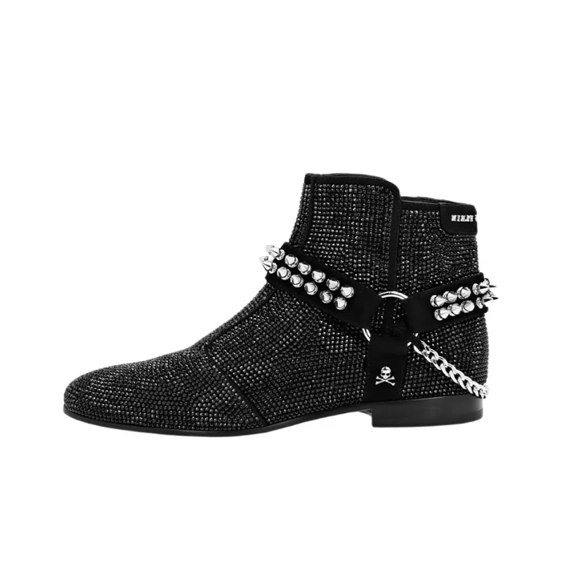 PHILIPP PLEIN Ankle Boots Men's Black-0