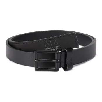 ARMANI EXCHANGEAE Cow Leather Leather Belts Men's Black 2.5cm