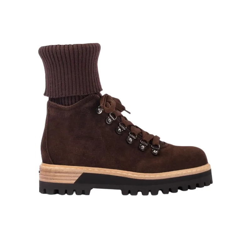 Le Silla St. Moritz 40m Suede Combat Boots Women's-1