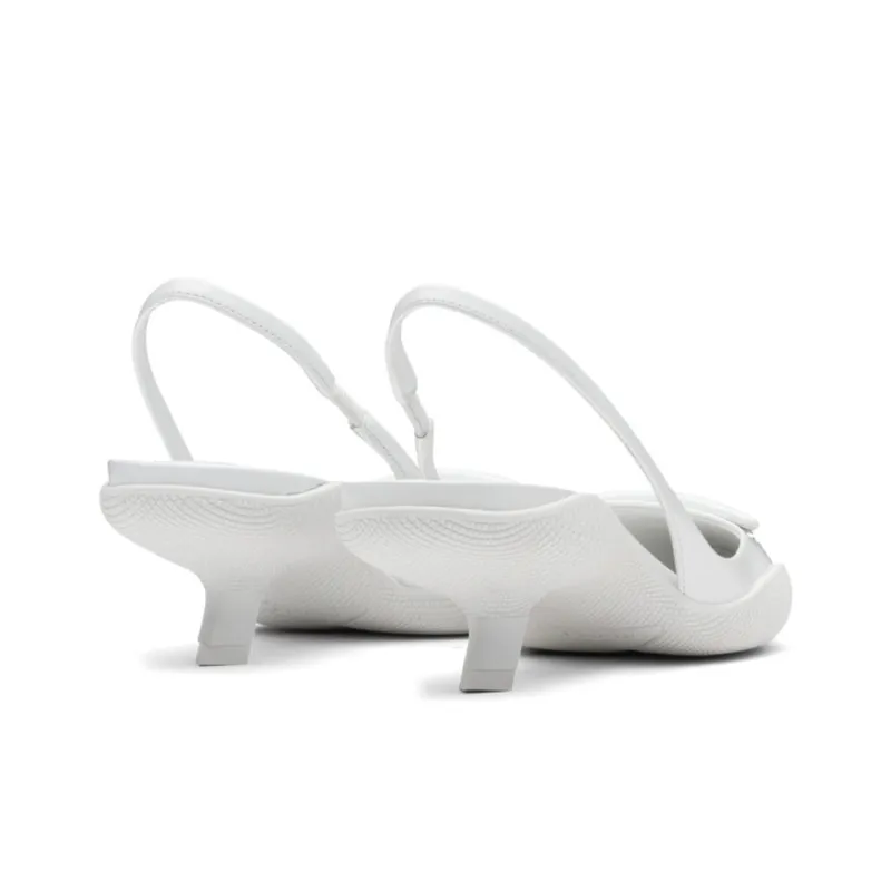 PRADA Irregular Heel High Heels Women's White-3