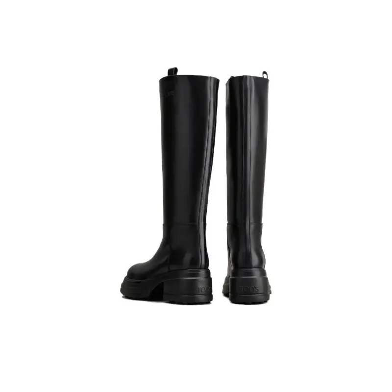 TOD'S Logo Embossed Knee-Length Boots Women's-3