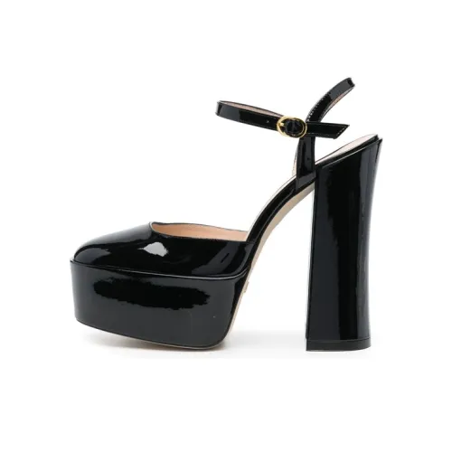 Stuart Weitzman/SW Skyhigh Chunky Heel High Heels 14.5cm Women's Black