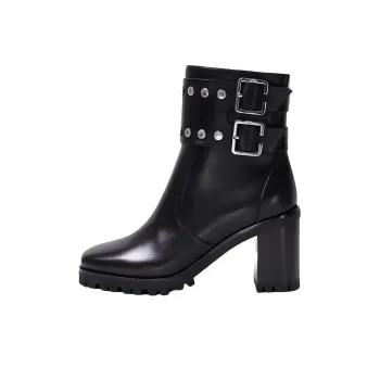 LONGCHAMP Ankle Boots Women's Black