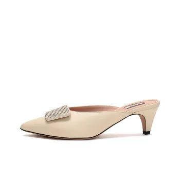 BALLY Cone Heel High Heels 5.5cm Women's Bone White