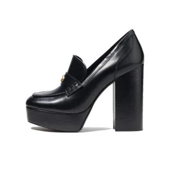 COACH Ilyse Chunky Heel High Heels 12cm Women's Black