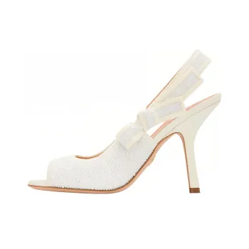 DIOR J'Adior Slim Heel High Heels 10cm Women's White